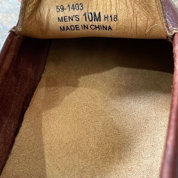 Johnston & Murphy Brown Leather Driving Moccasin Sz 10 - Picture 4 of 8